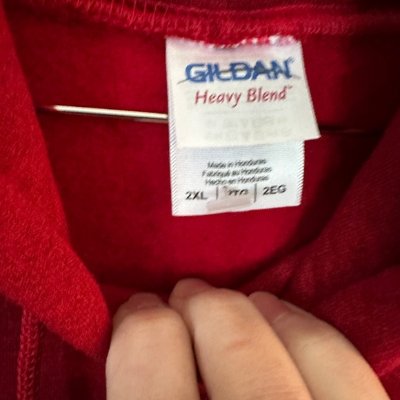 Hooded sweatshirt from "Kalahari".  Red size 2XL - Picture 3 of 5